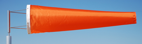 Windsocks Orange 4 foot long H/D Polyurethane Mouth